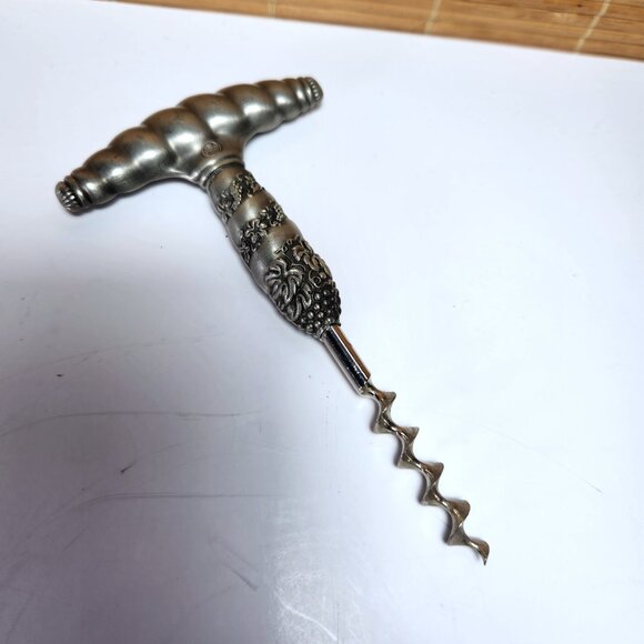 WMF Corkscrew Wine Bottle Opener Germany Grapes Leaves Design Vintage - Picture 6 of 7